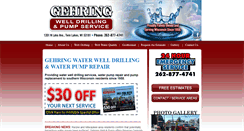 Desktop Screenshot of gehringwell.com